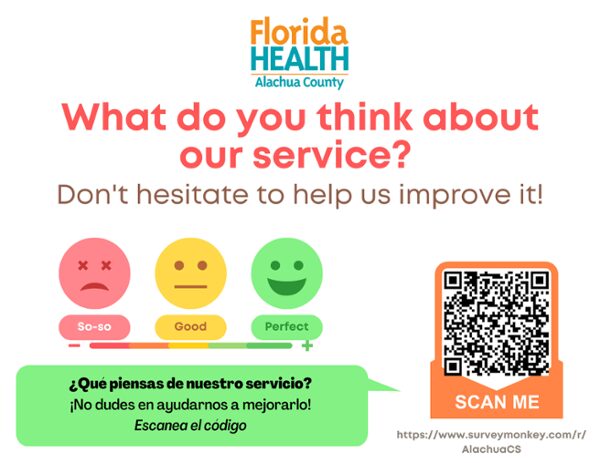 DOH Alachua Customer Satisfaction Survey